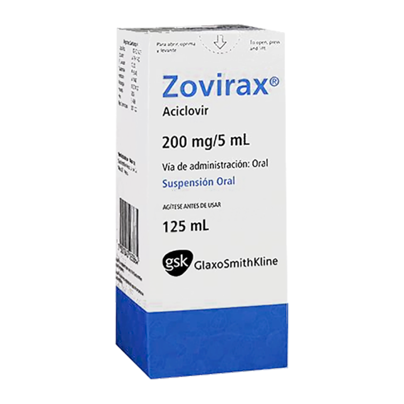 ZOVIRAX 200MG SUSP FCO 125ML