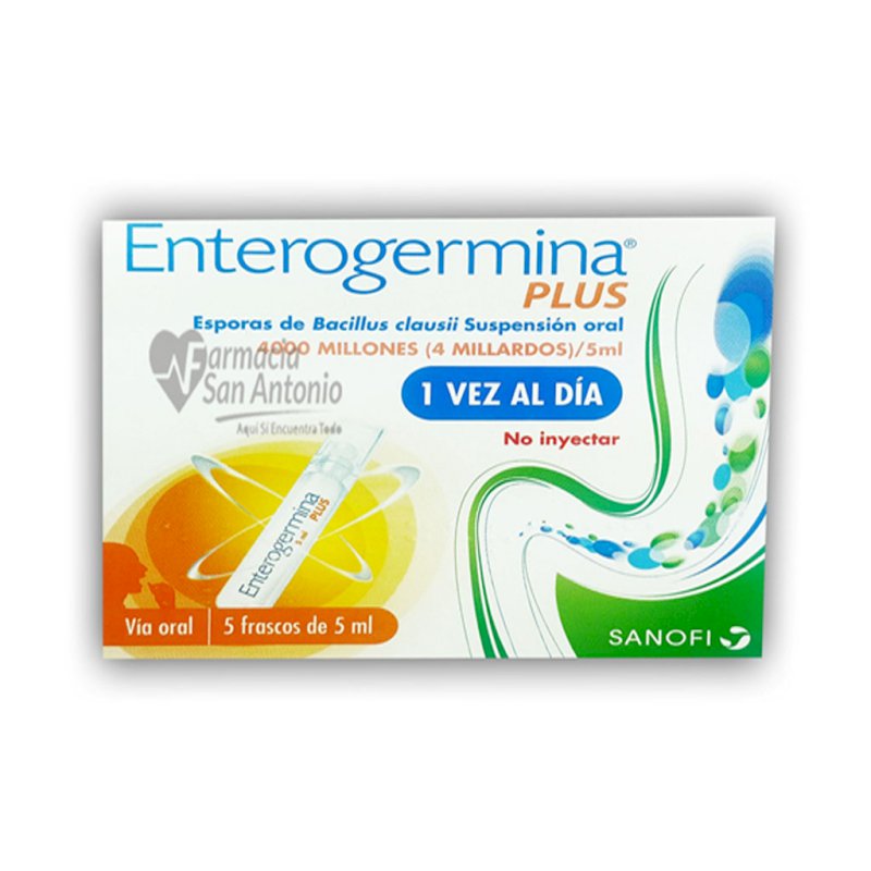 ENTEROGERMINA PLUS SUSP. ORAL 5 ML X 5 AMP