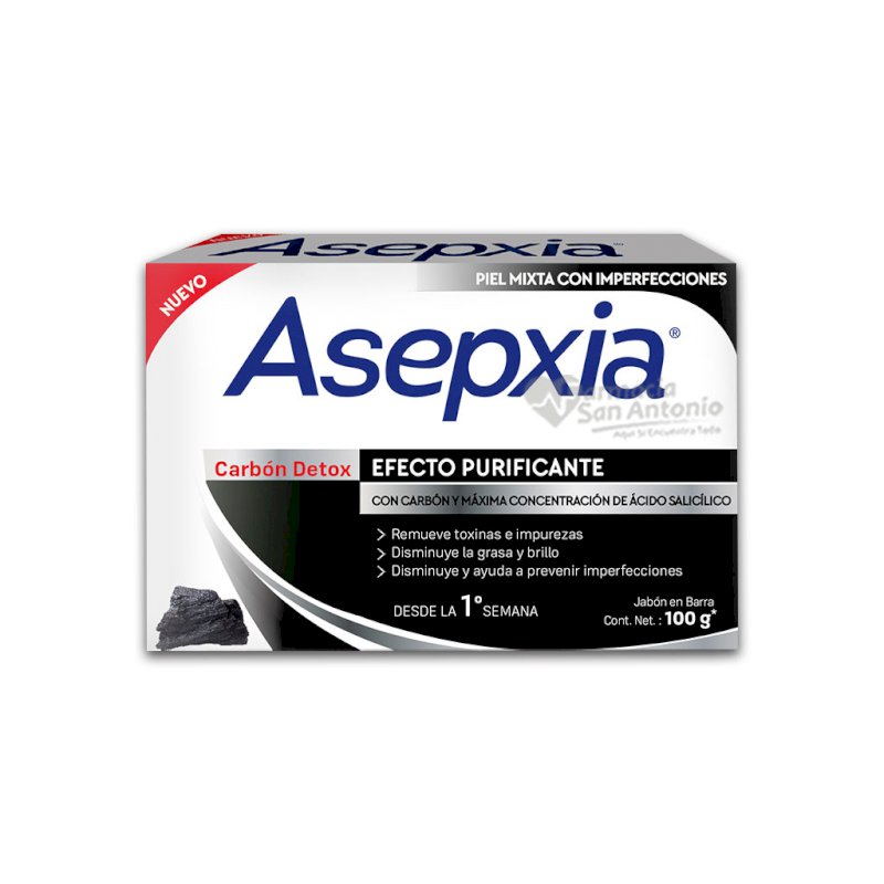 ASEPXIA JABON CARBON X 100 GRS