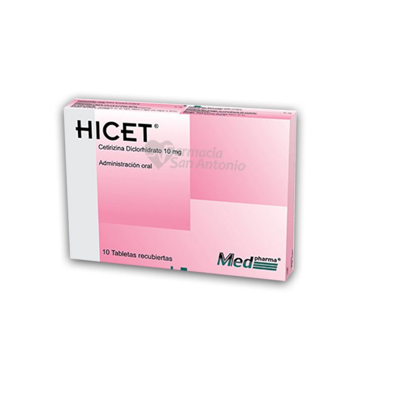 HICET 10MG X 10 TABLETAS