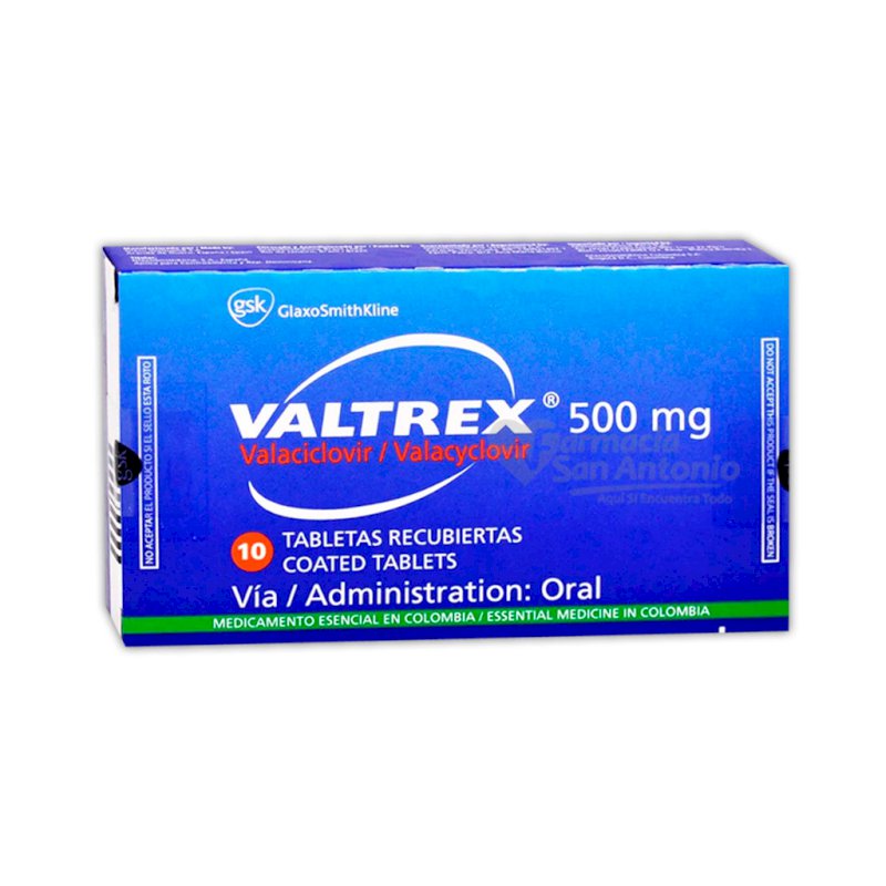 UNIDAD VALTREX 500MG TAB