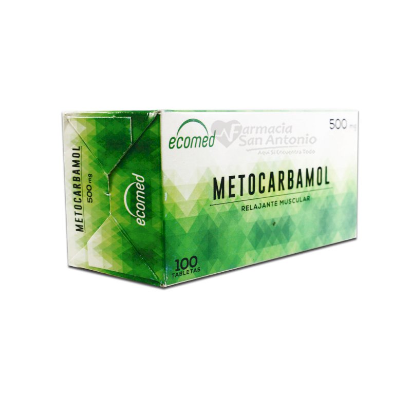 UNIDAD ECOMED METOCARBAMOL 500MG