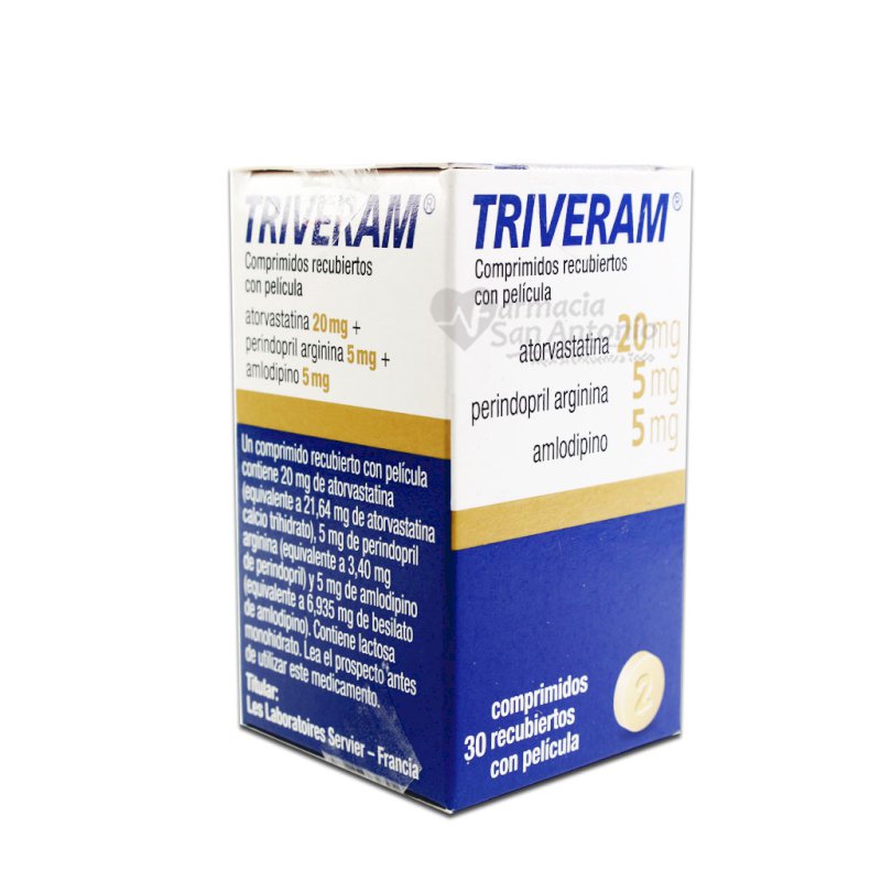 TRIVERAM 20/5/5 MG X 30 TABS