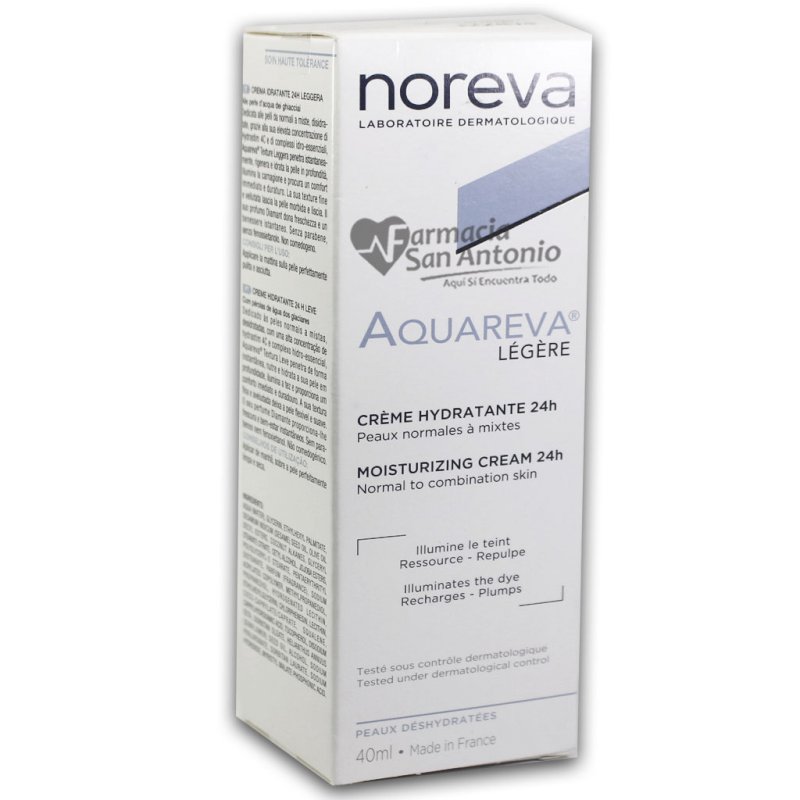 NOREVA AQUAREVA CREMA HIDRATANTE LIGERA X 40ML