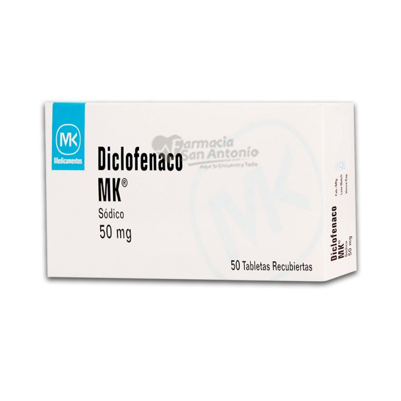 DICLOFENACO MK SODICO 50MG X 50 TAB