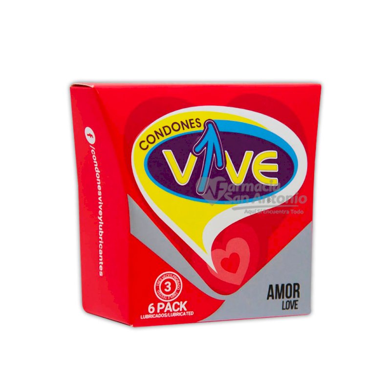 VIVE AMOR X 6 PRESERVATIVOS