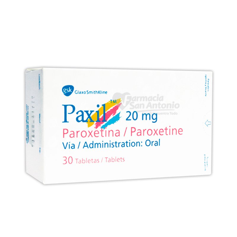 UNIDAD PAXIL 20MG TAB