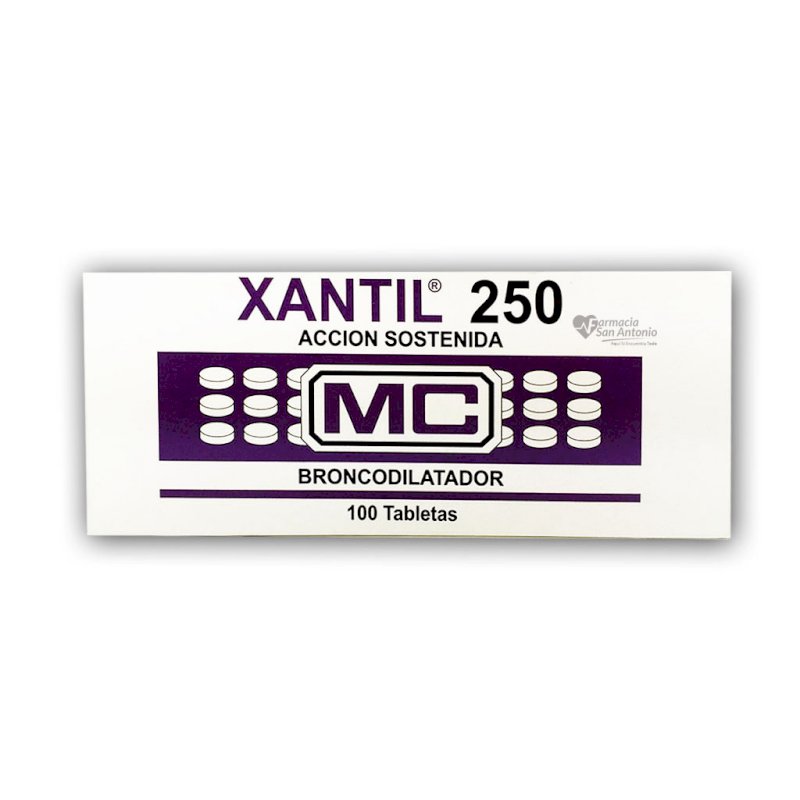 UNIDAD MC XANTIL 250MG TAB