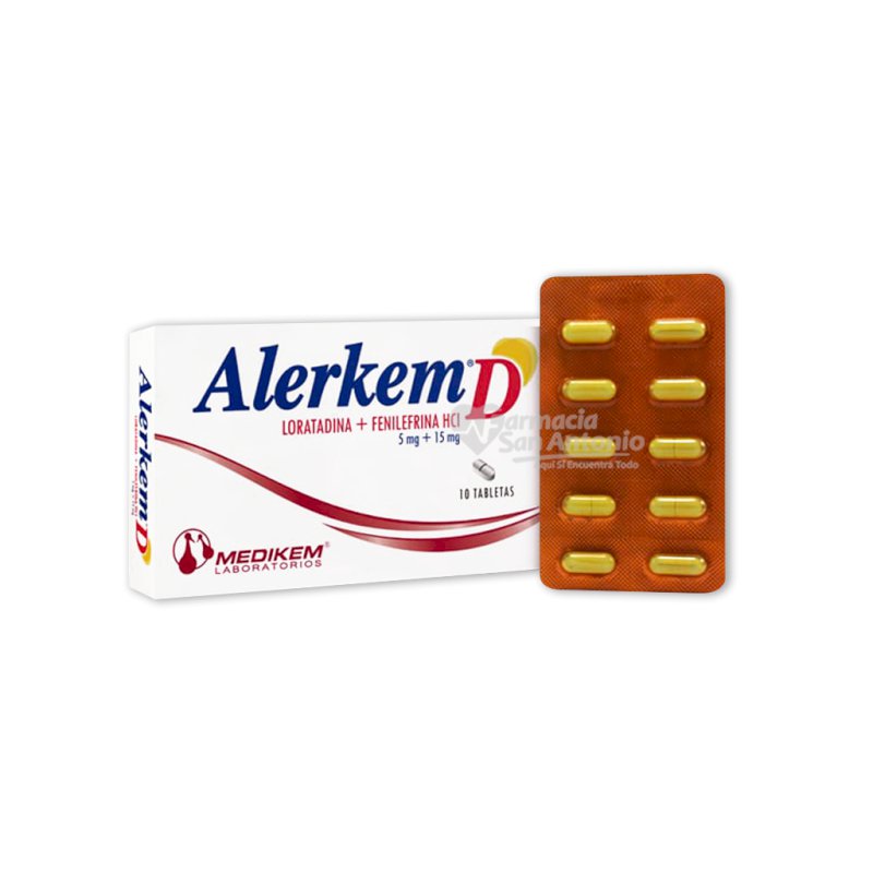 ALERKEM D 5MG/15MG X 10 TABS