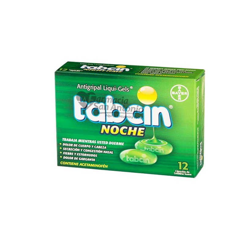 TABCIN LQUI GELS NOCHE X 12