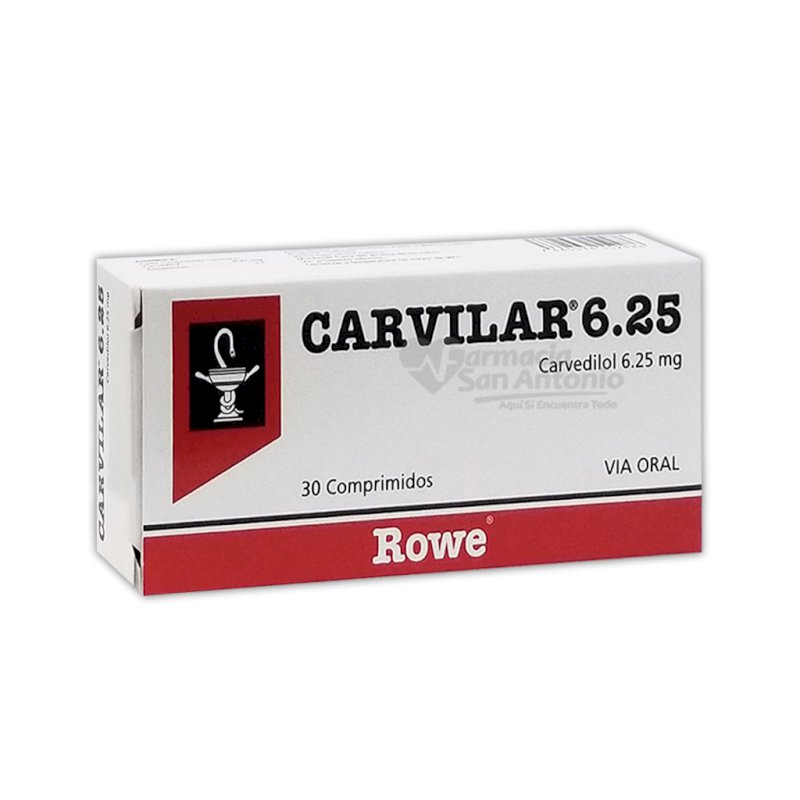 CARVILAR 6.25MG X 30 CAMP $