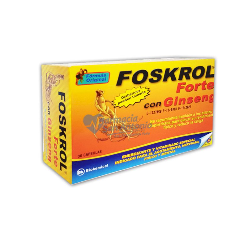 FOSKROL FORTE CON GINSENG 30 CAPS