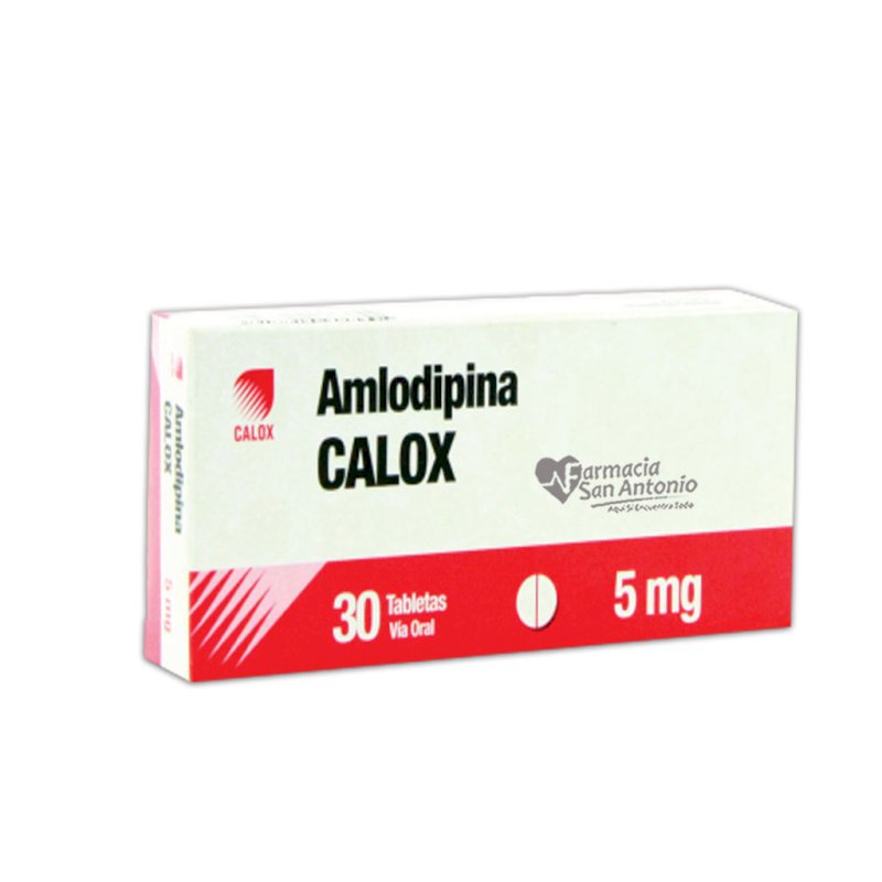 AMLODIPINA CALOX 5MG TABLETAS X 30+30