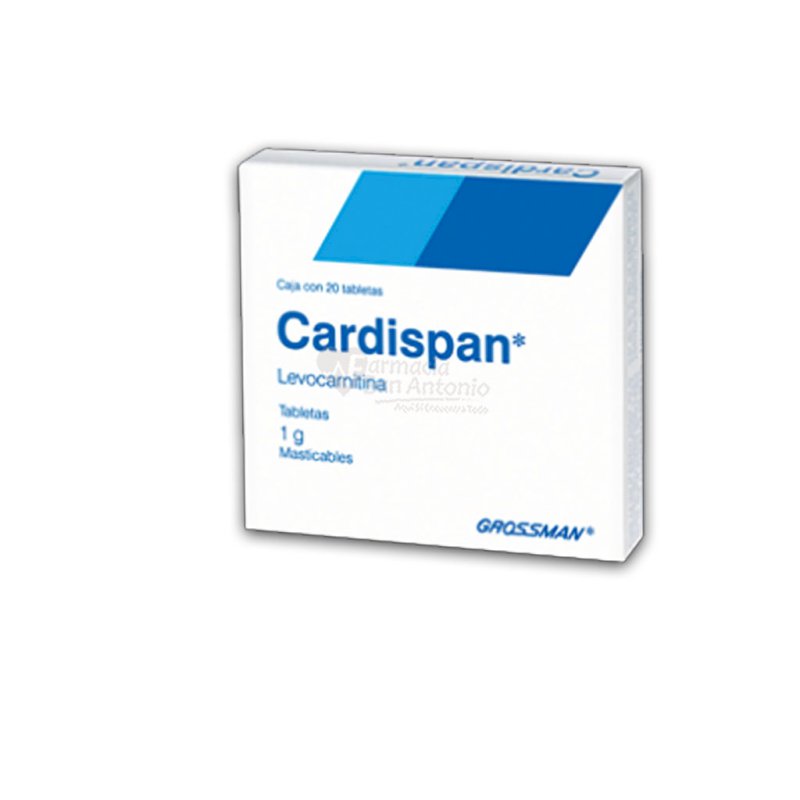 CARDISPAN 1 GRAMO X 20 TABLETAS