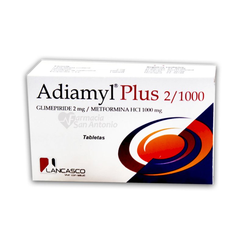 ADIAMYL PLUS 2/1000  X 20 TABS