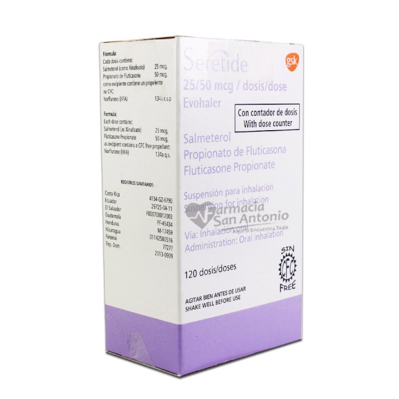 SERETIDE INH 25/50MG X 120 DOSIS