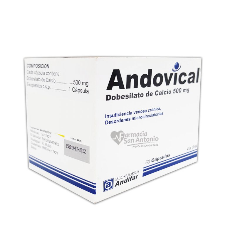 UNIDAD ANDIFAR ANDOVICAL 500MG X 60