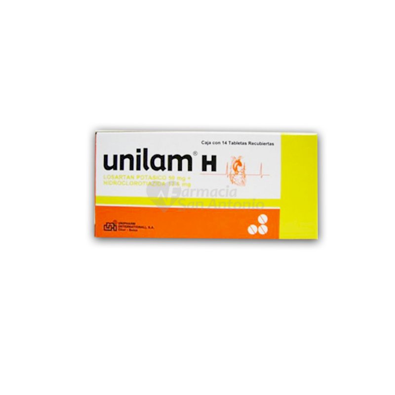UNILAM H 50MG/12.5 X 14 TAB