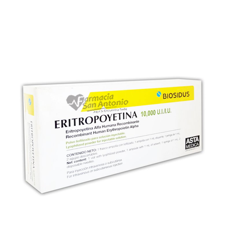 ERITROPOYECTINA 10,000 X 1 AMP - REFRIGERADO