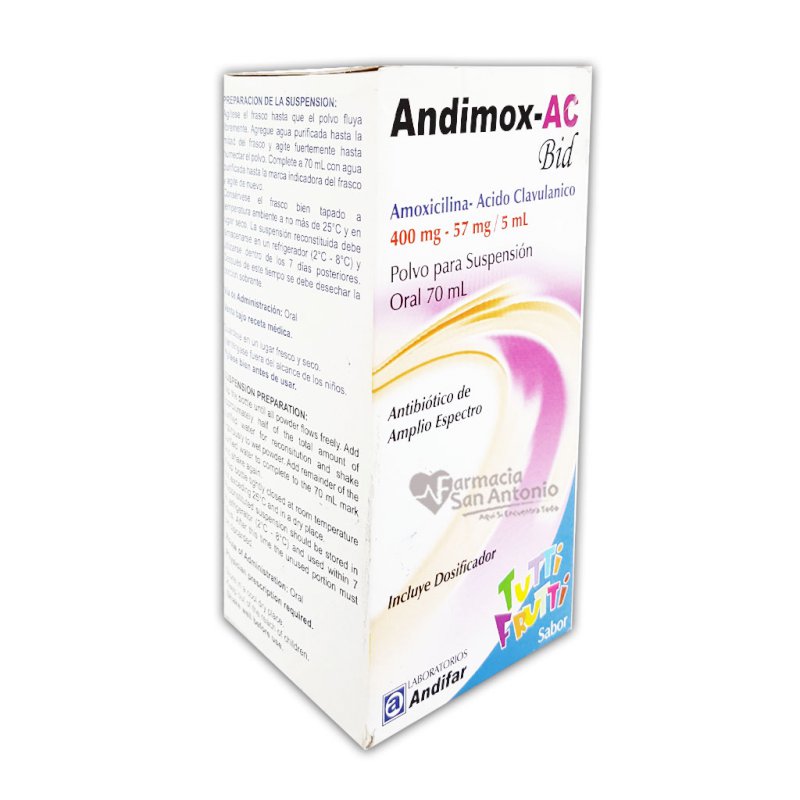 ANDIMOX AC SUSPENCION 400MG X 70 ML
