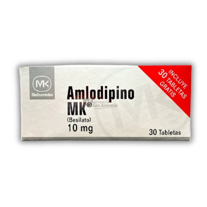 UNIDAD MK AMLODIPINA 10MG 30+30 TAB