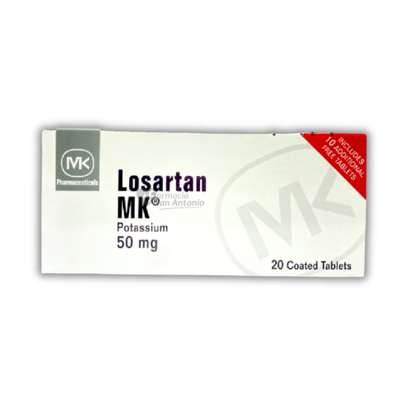 UNIDAD MK LOSARTAN 50MG POT X 20 TABS