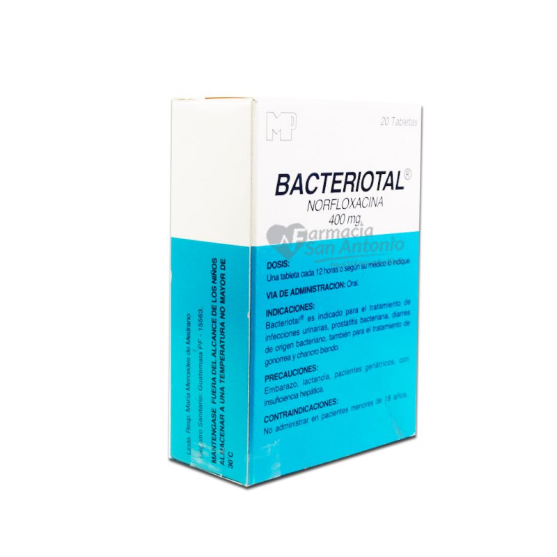 UNIDAD BACTERIOTAL 400 MG X 20 TAB