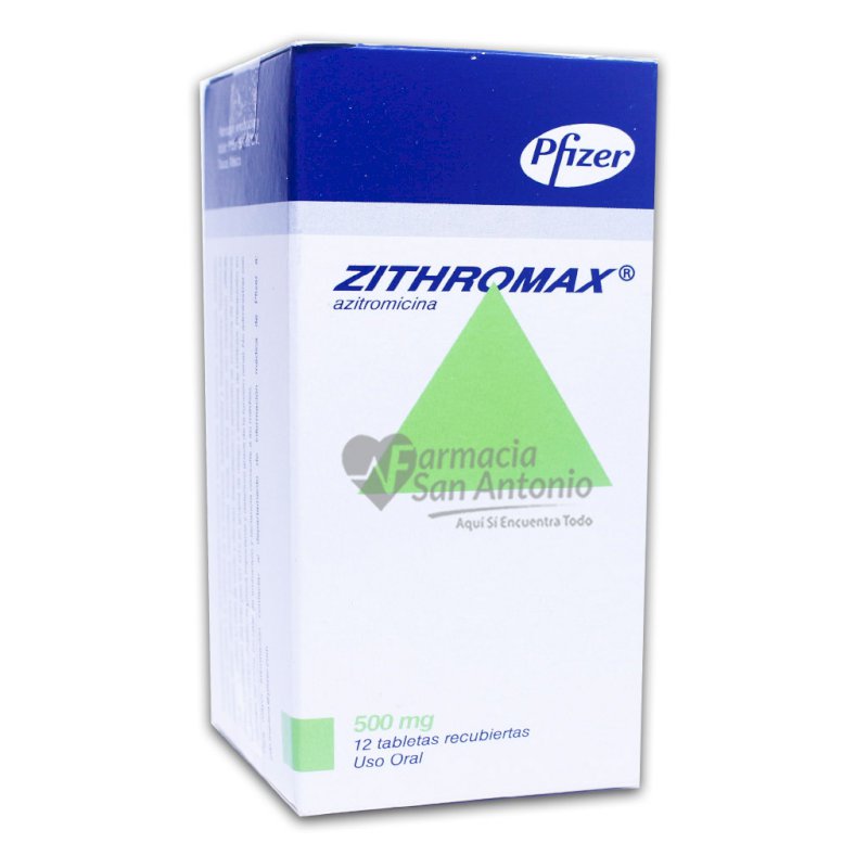 UNIDAD ZITHROMAX 500MG X 12 TAB