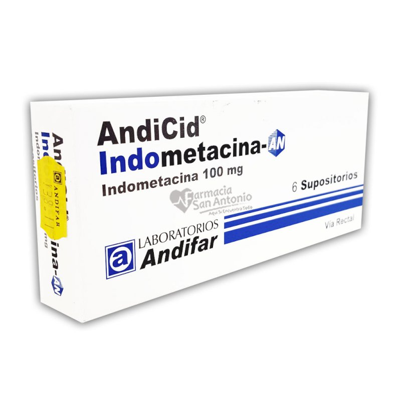 INDOMETACINA AN X 6 SUPOSITORIOS