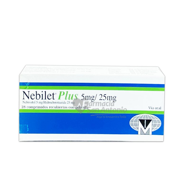 NEBILET PLUS 5MG/25MG X 28 COMPS