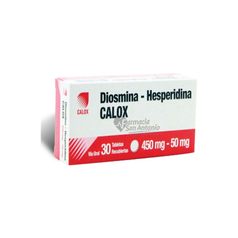 UNIDAD CALOX DIOSMINA-HESPERIDINA  450/50 MG X 30