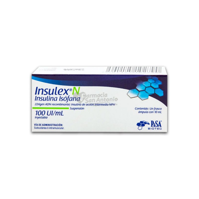 INSULEX N 10ML X 10 GUI/ML