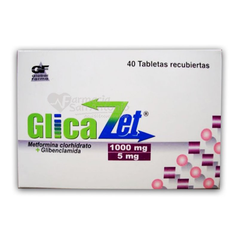 GLICAZET 1000/5MG X 40 TAB