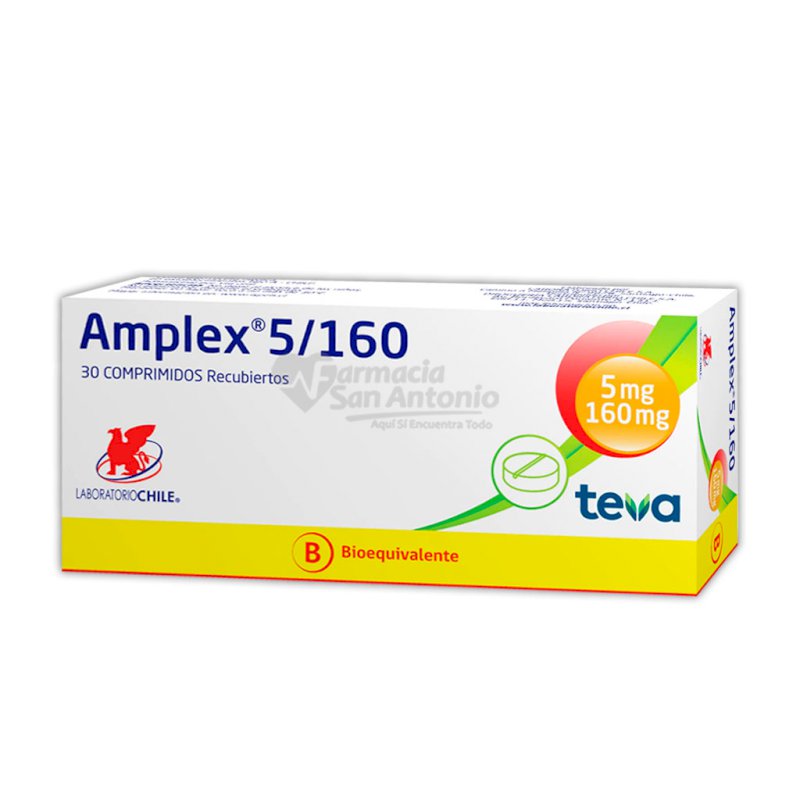 AMPLEX 5/160MG X 30 COMP 1+1