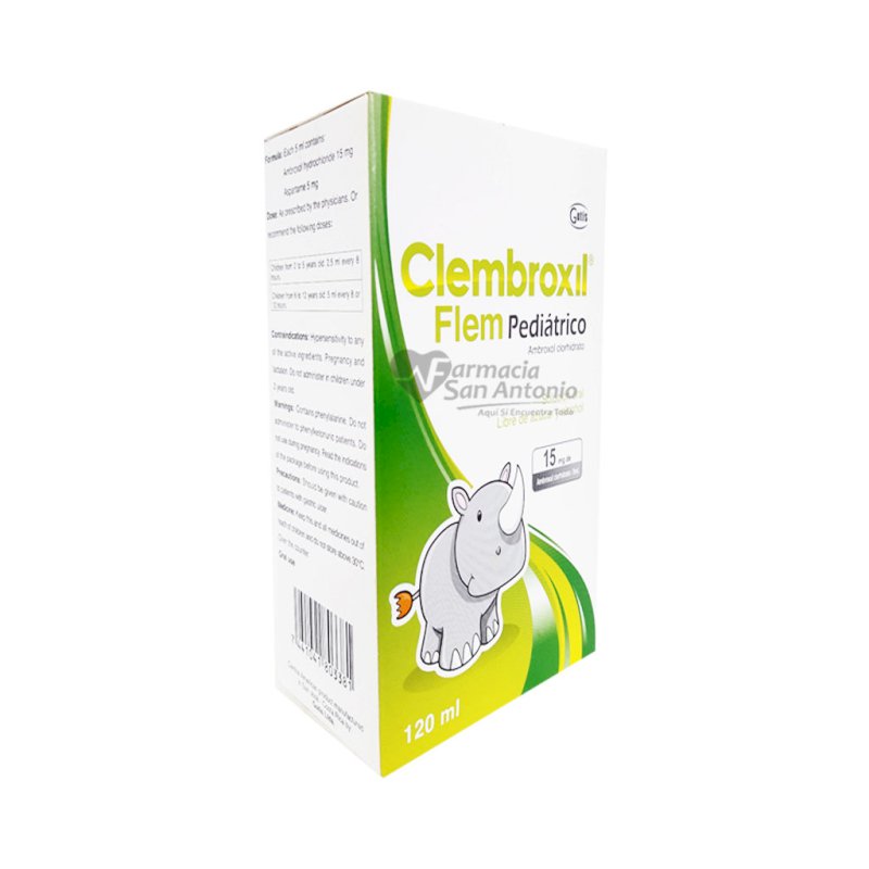 CLEMBROXIL FLEM PEDIAT. JBE 120 ML *