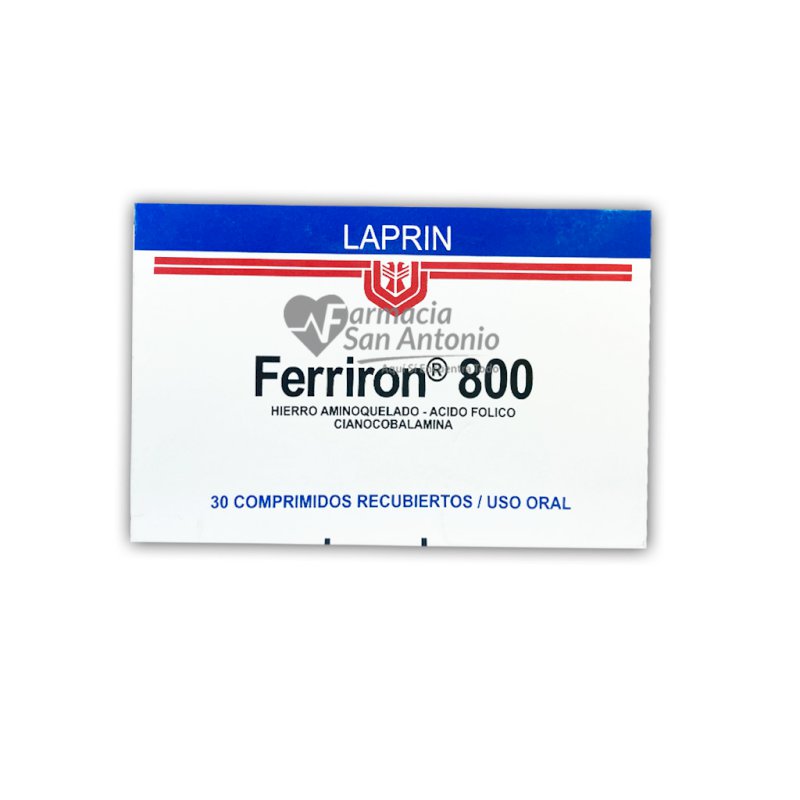FERRIRON 800MG X 30 COMP
