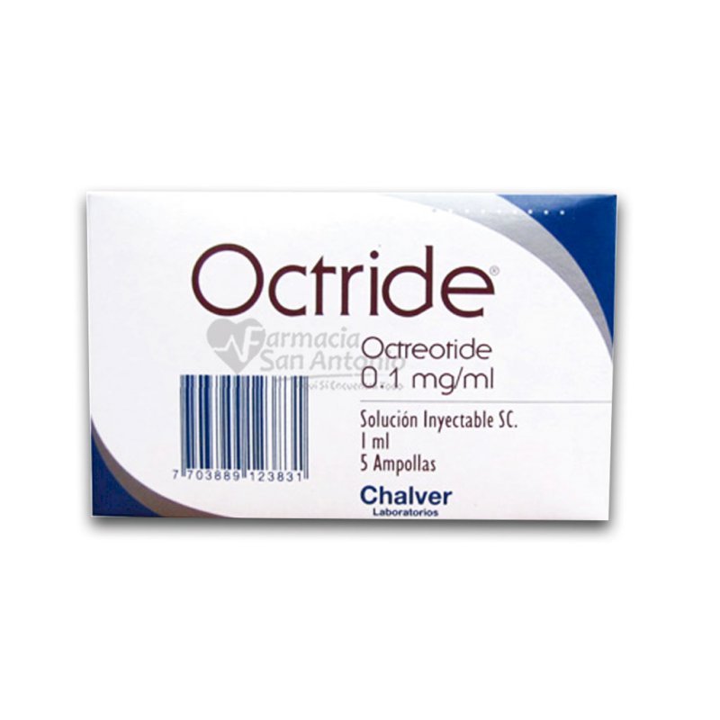 OCTRIDE 0.1MG/ML CAJA X 5 AMP