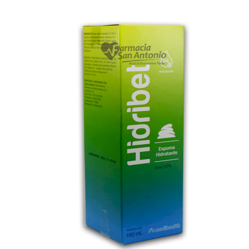 HIDRIBETH 20% UREA ESPUMA X 150 ML$