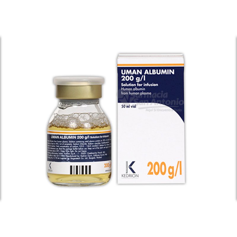 UMAN ALBUMIN 200 G/L X 50 ML