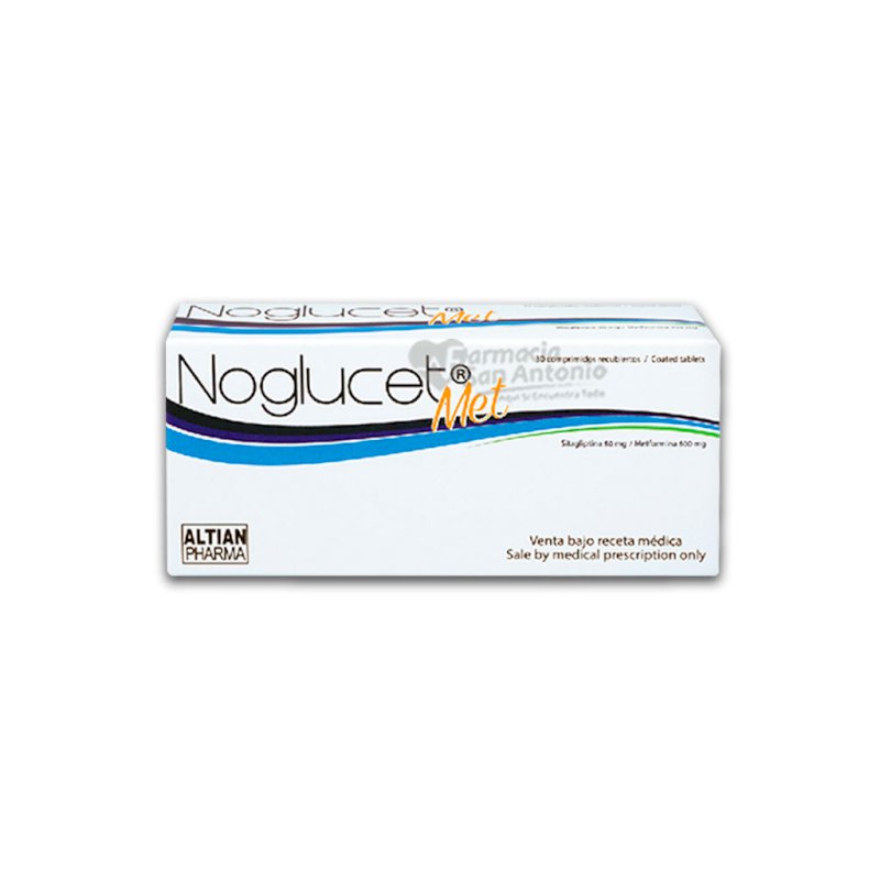 NOGLUCET MET 50MG/500MG X 30 COM