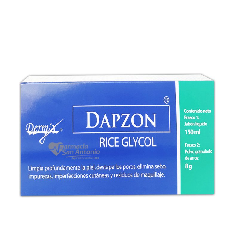 DAPZON RICE GLYCOL JABON LIQ. X 150 ML