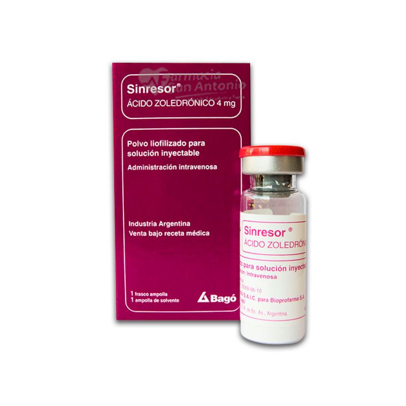 SINRESOR 4 MG/VIAL POLVO