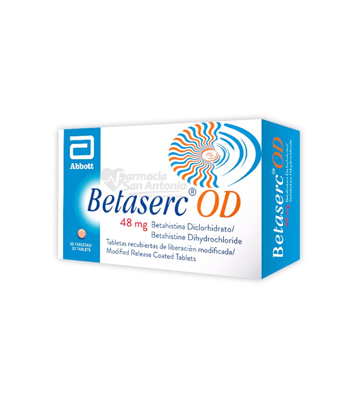 BETASERC OD 48MG X 30 TABS