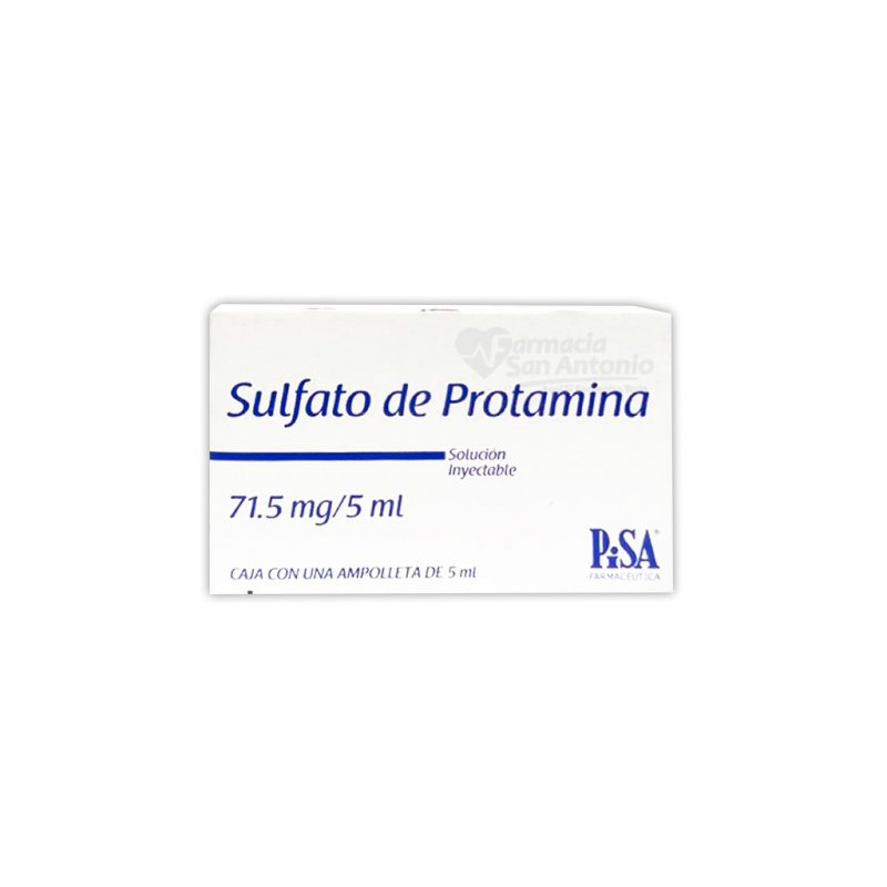 SULFATO DE PROTAMINA 71.5MG / 5ML X 1 AMP