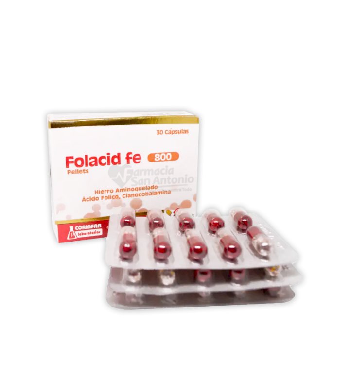 FOLACID FE 800 PELLET X30 CAPS