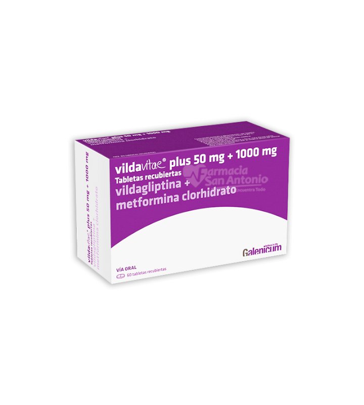 VILDAVITAE  PLUS 50MG /1000MG X 60 COMP