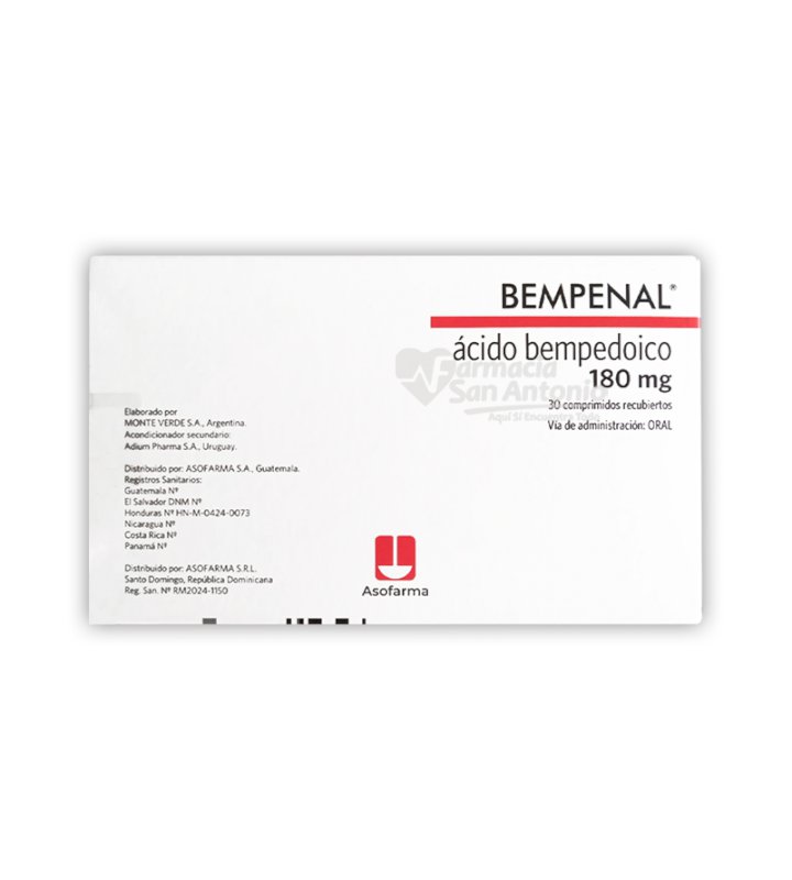 BEMPENAL 180MG X 30 COMP