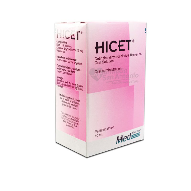 HICET 10MG 10ML GOTAS
