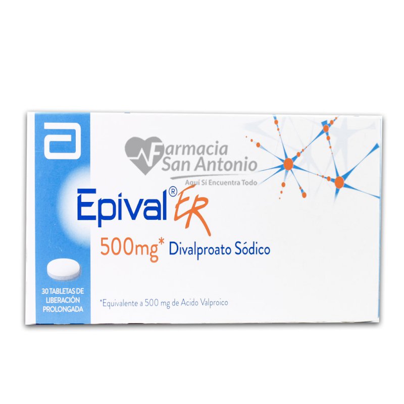 EPIVAL ER 500MG X 30 TABLETAS  á