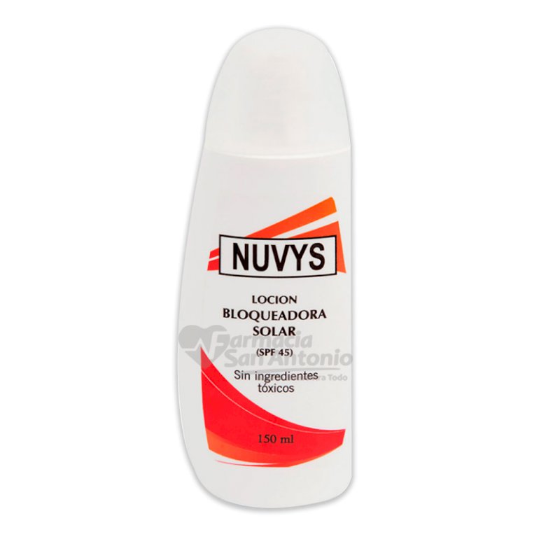 NUVYS LOCION BLOQUEADORA SOLAR SPF-45 150ML